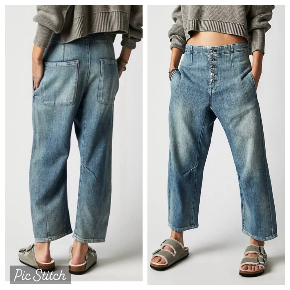 We the Free osaka mid rise barrel jeans